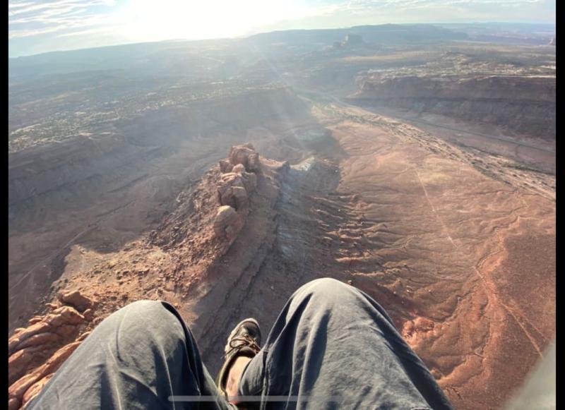 Couple Thousand feet above Moab.