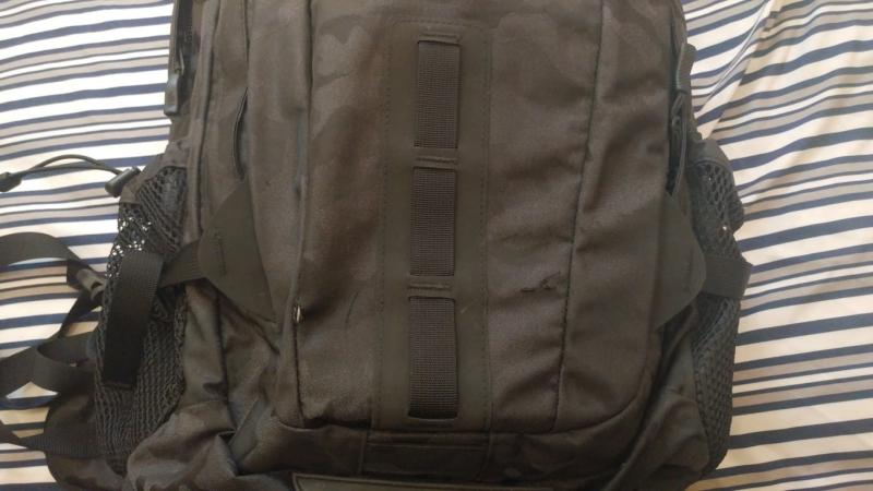 There are three big holes in the bag in it already