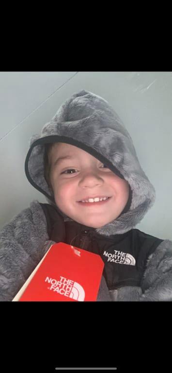 He loved trying it on for the first time