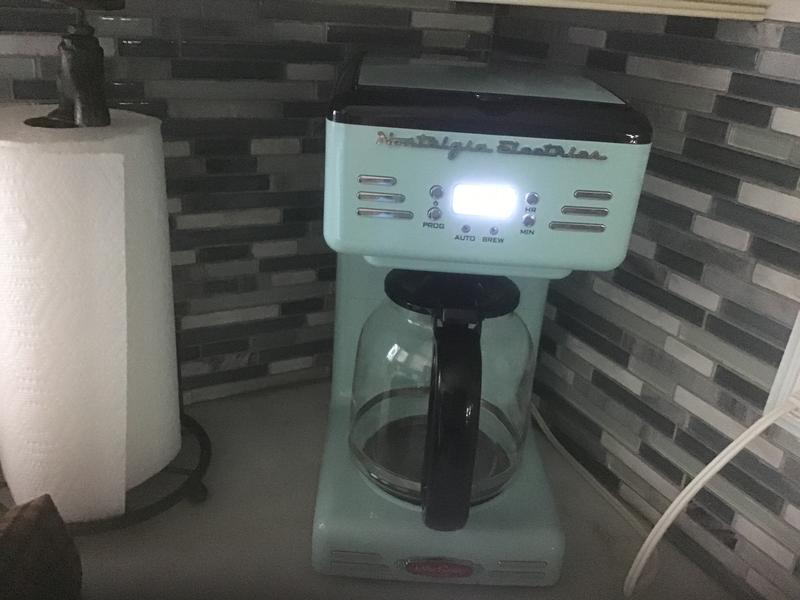 Nostalgia Retro 12-Cup Coffee Maker, Aqua  Nostalgia Products