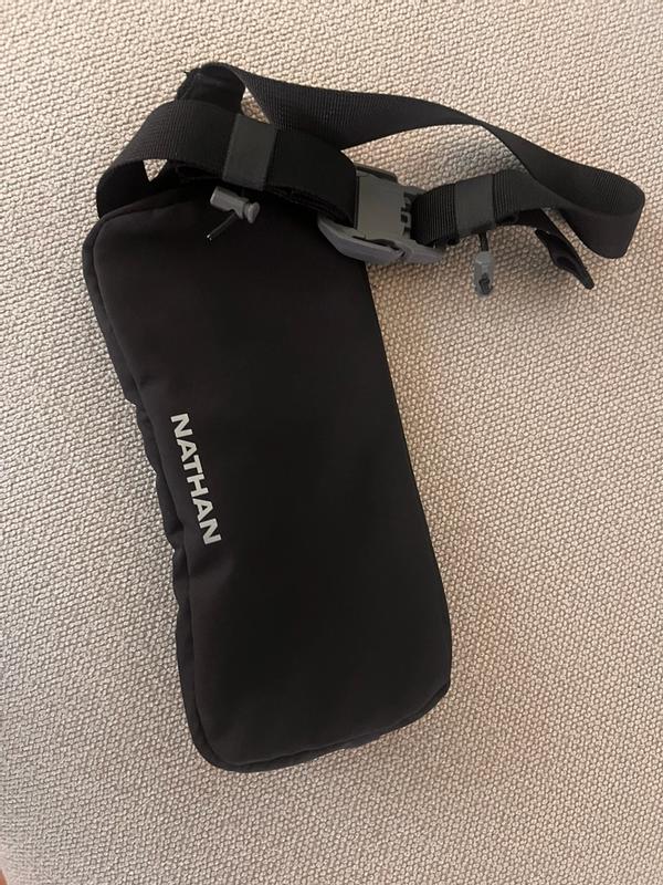 Nathan Sports 4523 Cintura Da Corsa Con Borraccia 300ml – Unisex, Antirimbalzo, Tasca Per Smartphone Fino A IPhone 8 Plus