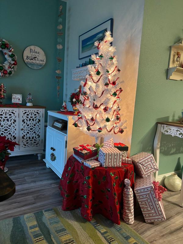 Guirlande Tinsel Scintillante 10 Mètres - Blanc - Déco Noël, Fête Intérieur/extérieur - Épaisse Et Brillante