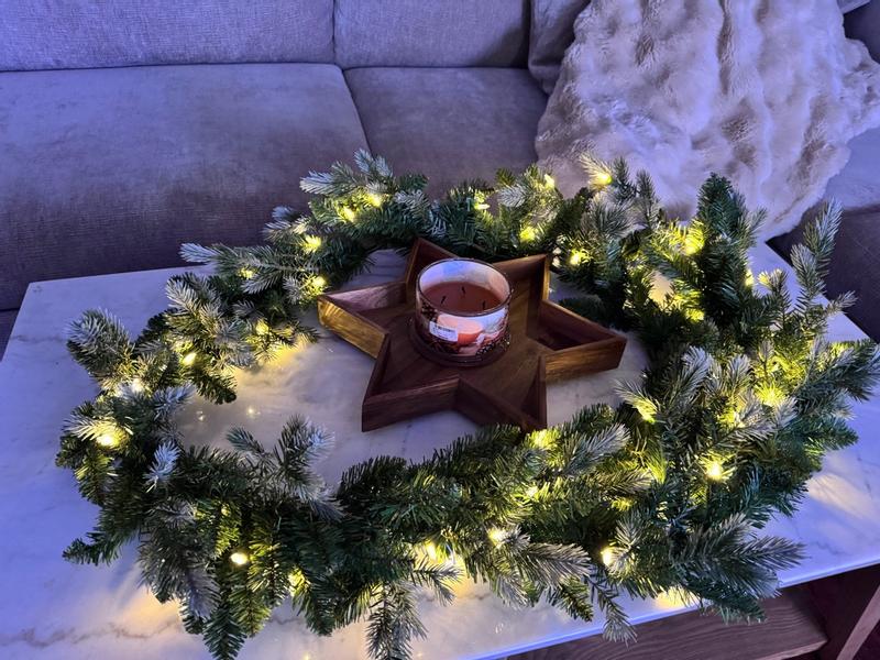 National Tree Company Indoor/Outdoor Pre-lit Battery 9-ft Fir ...