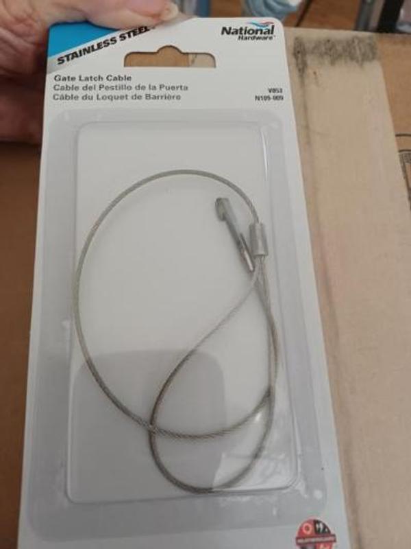 Gate Latch Cable - Stainless Steel N109-009 | National Hardware
