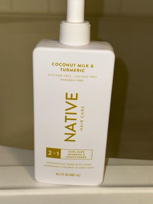 シャンプー necco Native 2 - in - 1 Shampoo and Conditioner, Coconut Milk & Turmeric