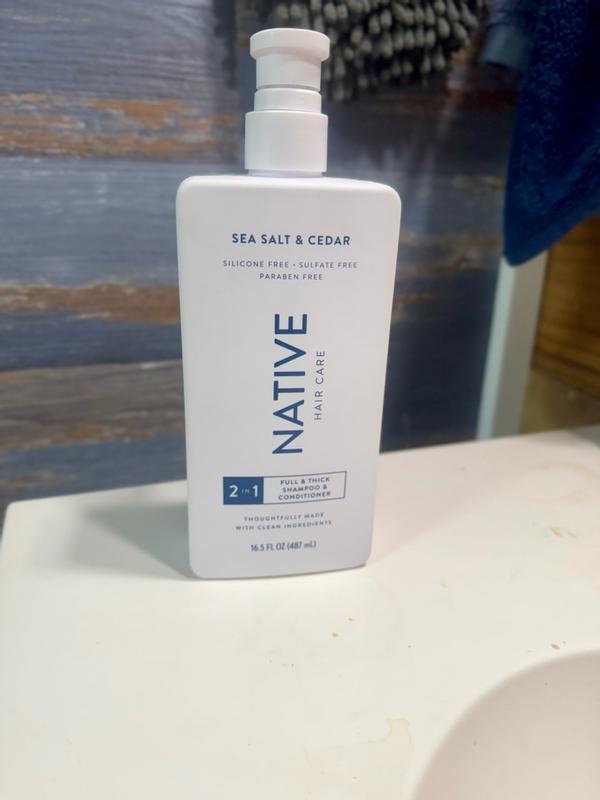 Native Full & Thick 2 - in - 1 Shampoo and Conditioner, Sea Salt