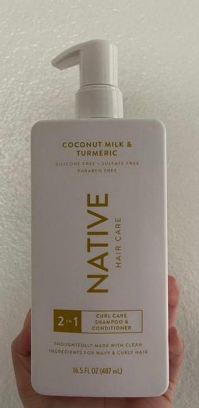 Native 2 - in - 1 Shampoo and Conditioner, Coconut Milk & Turmeric