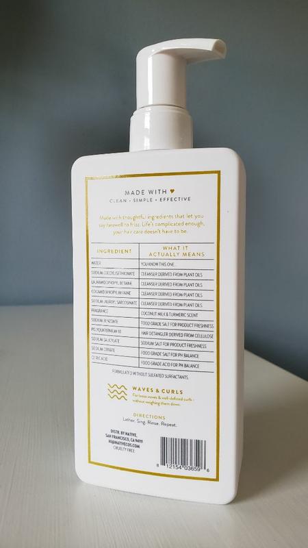 Native 2 - in - 1 Shampoo and Conditioner, Coconut Milk & Turmeric