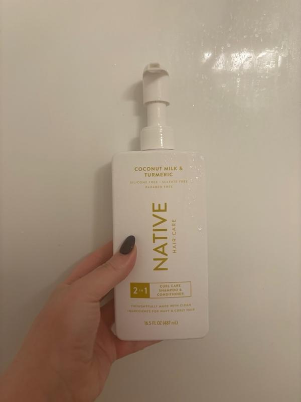 Native 2 - in - 1 Shampoo and Conditioner, Coconut Milk & Turmeric
