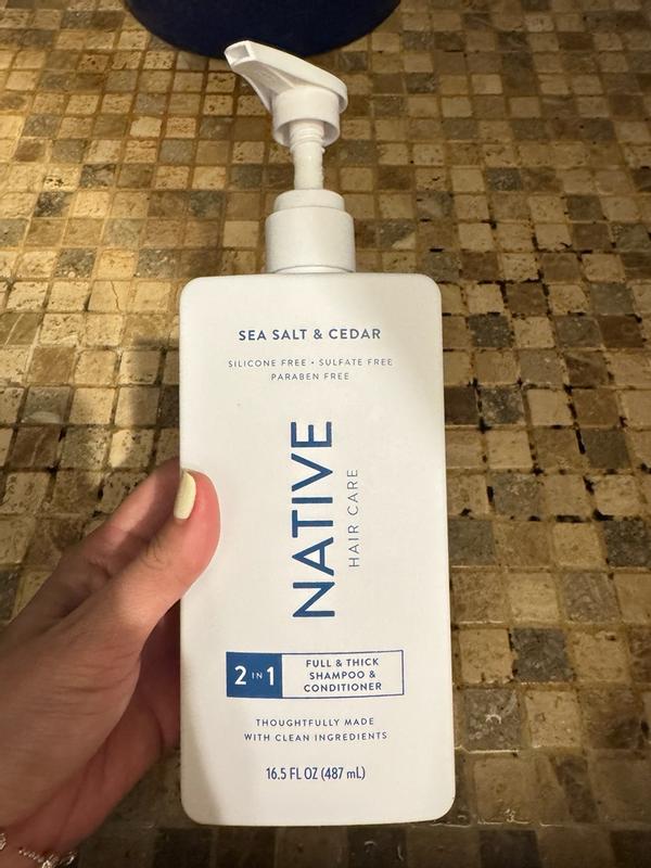 Native Full & Thick 2 - in - 1 Shampoo and Conditioner, Sea Salt