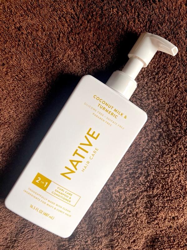 Native 2 - in - 1 Shampoo and Conditioner, Coconut Milk & Turmeric