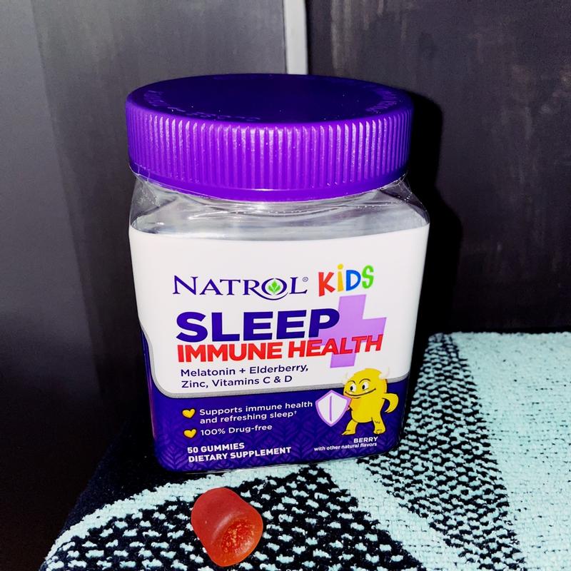 Natrol Melatonin Kids Sleep, Berry Edad +4, 60 Gomitas