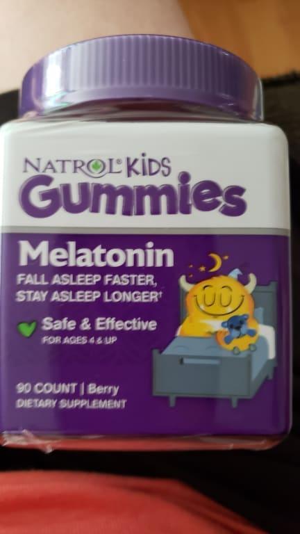 Natrol Melatonin Kids Sleep, Berry Edad +4, 60 Gomitas