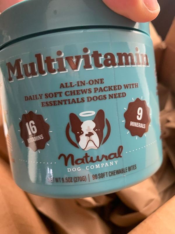 Natural Dog Company Multivitamin Chews for Dogs, 10 oz., Count of 90
