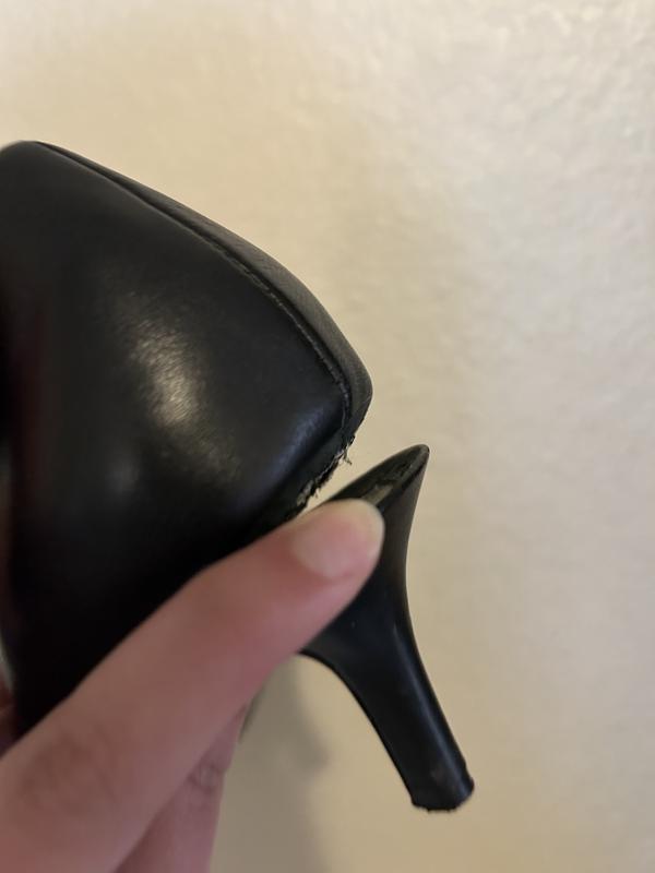 Heel coming off