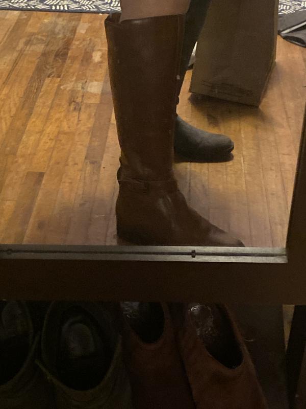 Customer photo for "I loved the boots. I didn’t love the narrow fit"