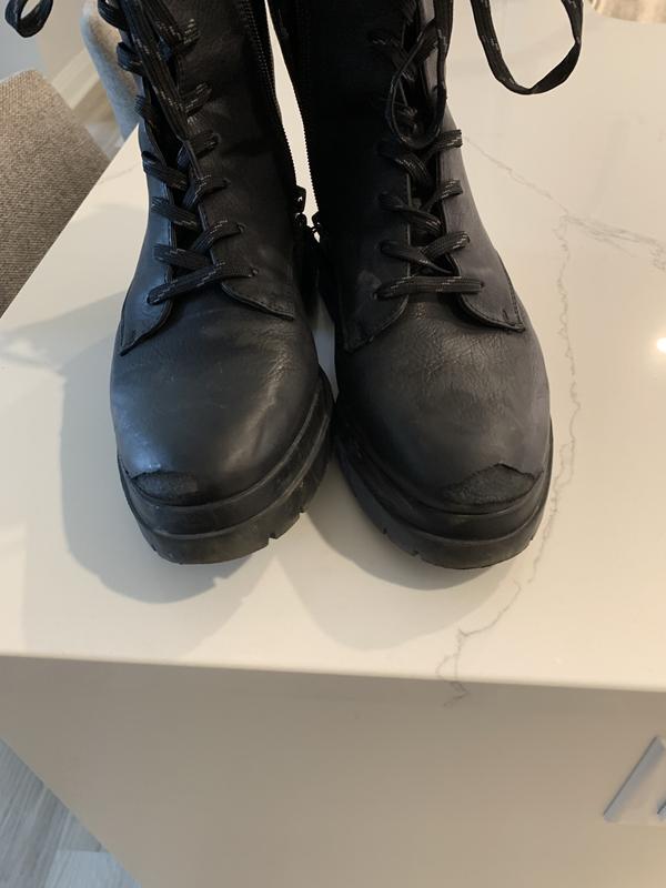 Naturalizer SOUL Ozzy Weather Resistant Combat Boot Womens Boots