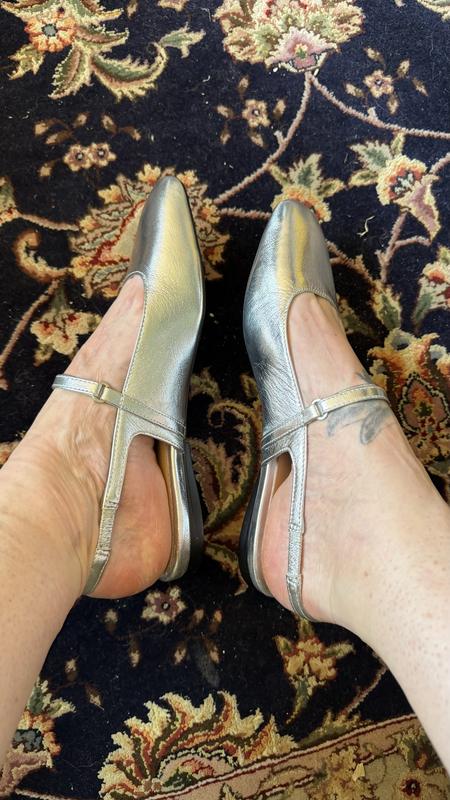 Customer photo for "Shoe fits smaller than actual size"
