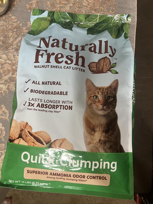 Naturally Fresh Quick Clumping Walnut Shell Cat Litter Only Natural Pet