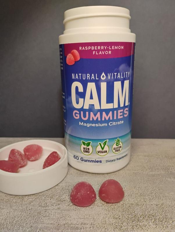 CALM Gummies 120ct – Raspberry Lemon Flavor Magnesium Support