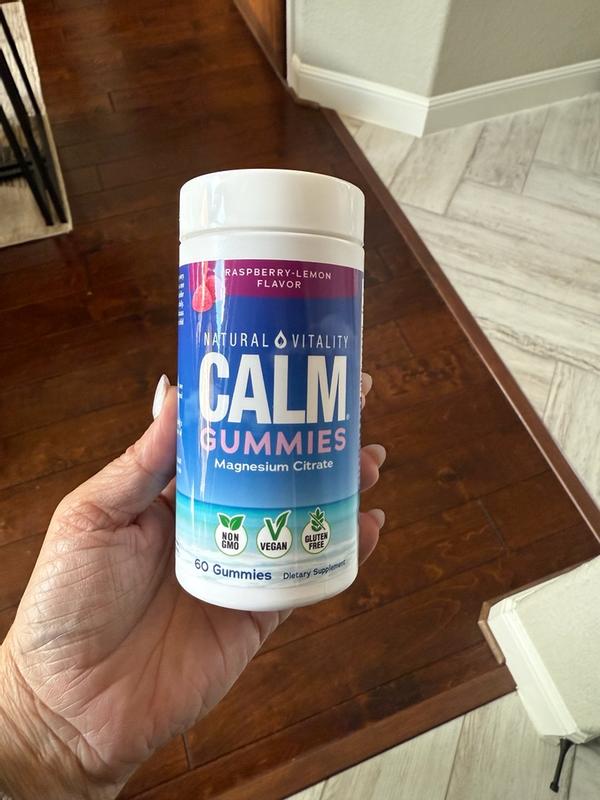 CALM Gummies 60ct – Raspberry Lemon Flavor Magnesium Support