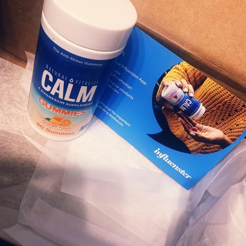 Natural Vitality Magnesium Supplement Orange Gummies - 60 Count