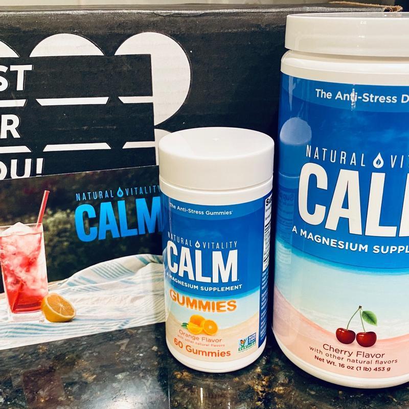 Natural Vitality Magnesium Supplement Orange Gummies - 60 Count