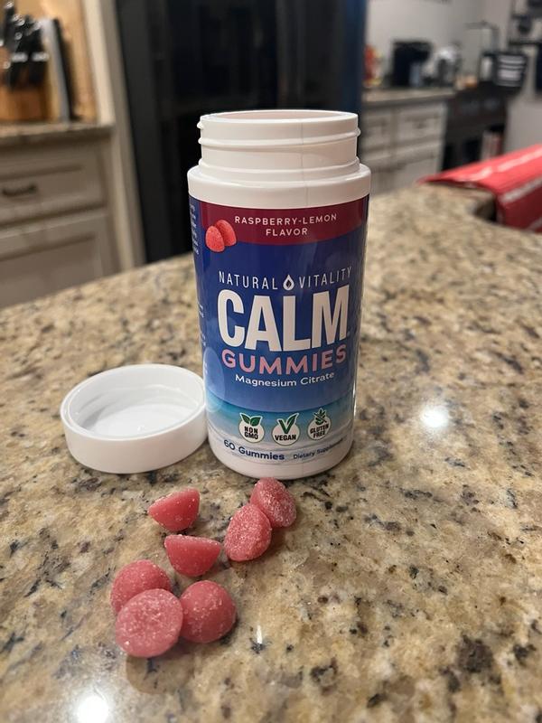 CALM Gummies 120ct – Raspberry Lemon Flavor Magnesium Support