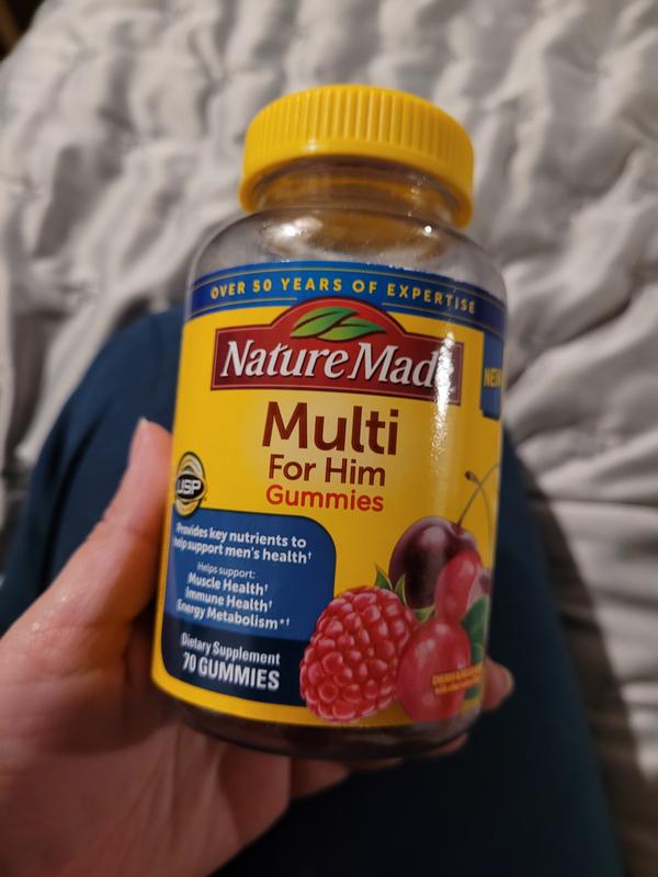 Multivitamin for Men Gummies Nature Made Multi for Him Gummy