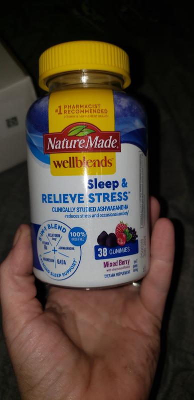 Nature Made WellBlends Stress Relief Gummies Strawberry