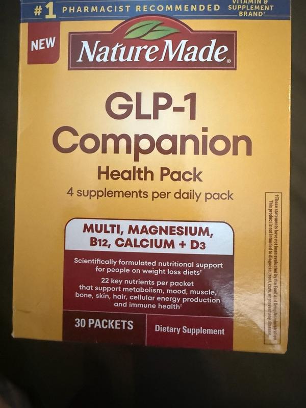 Nature Made GLP-1 Companion Health Pack, Nutritional Support, 30 Count