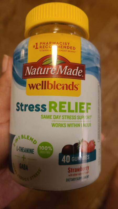 Nature Made WellBlends Stress Relief Gummies Strawberry