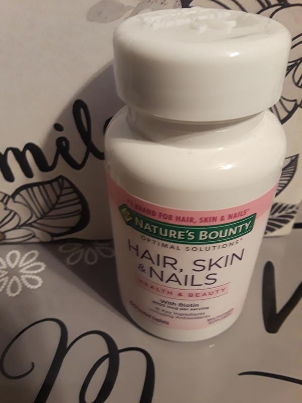 Hair Skin Nails 3 000 Mcg Of Biotin 60 Nature S Bounty
