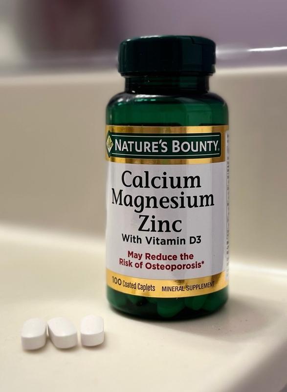 21st Century Calcium Magnesium Zinc + D3 – 250 Tablets, Bone Health Supplement