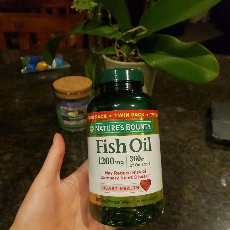  Nature's Bounty Fish Oil, Supports Heart Health, 1200 Mg, Rapid  Release Softgels, 200 Ct : Health & Household