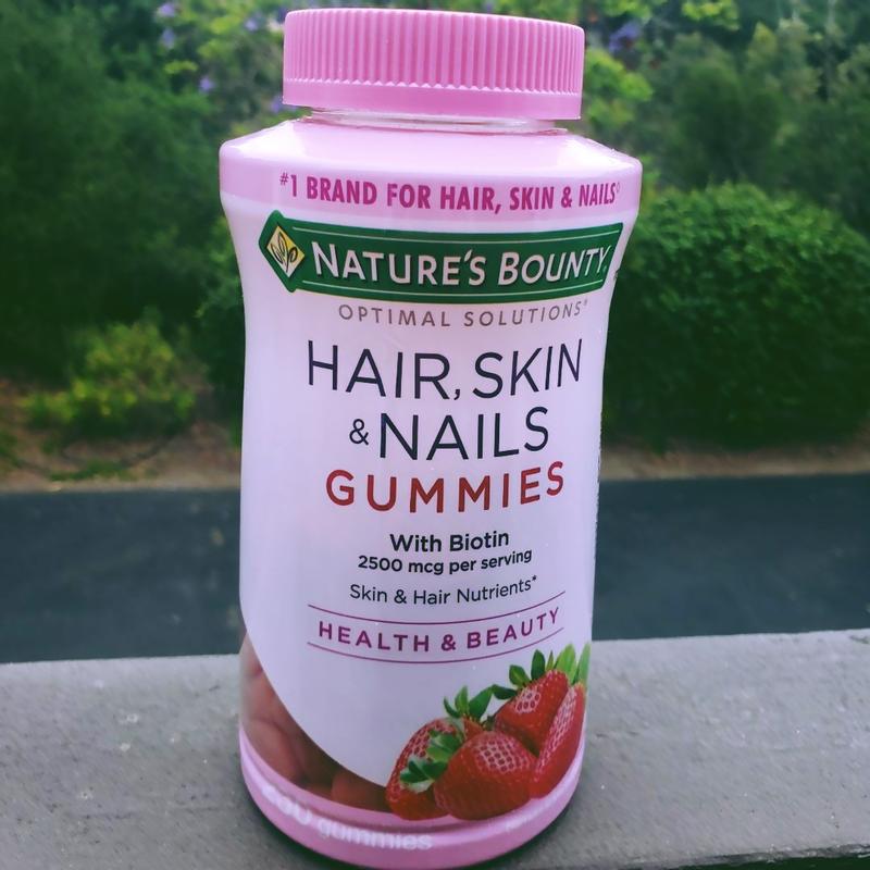 Nature's Bounty Hair Skin & Nails with Biotin Caplets 3000mcg, 60 ct - Jay  C Food Stores