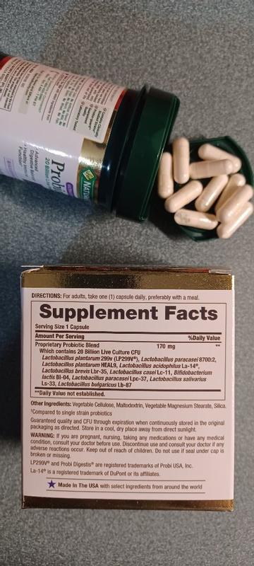 thumbnail image 2 of Nature's Bounty Ultra Strength Probiotic 10 Capsules - 70 Count, Digestive & Immune Support 2 of 4