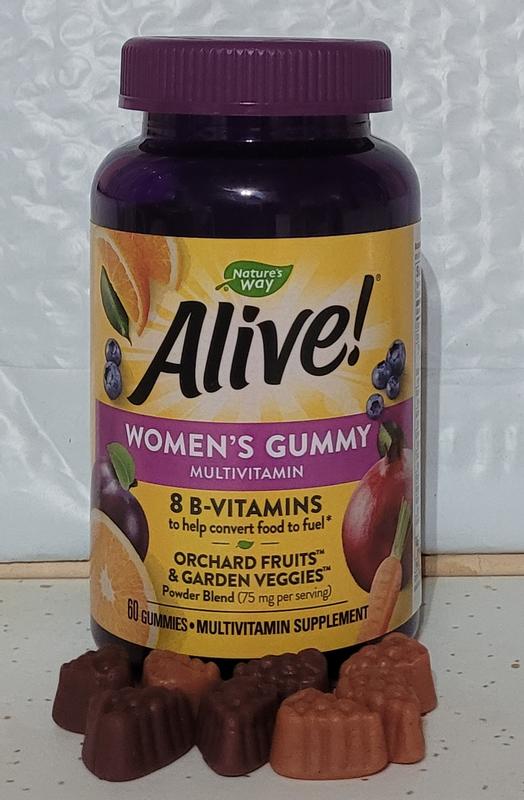 Nature's Way Alive! Women s Gummy Multivitamins, Mixed Berry Flavored, 130  Gummies