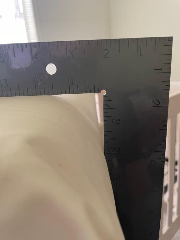 Customer photo for "Remarkably inconsistent construction"