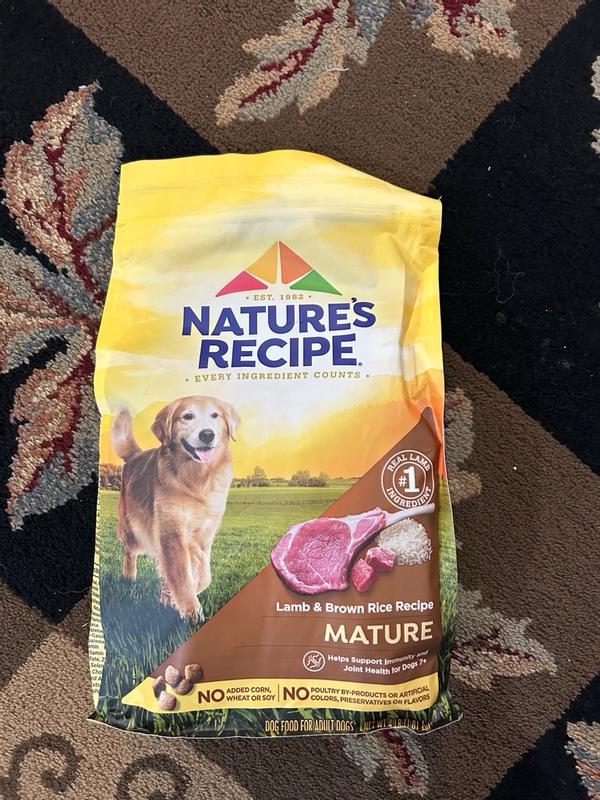 Nature s Recipe Mature Dry Dog Food Lamb Rice 4lb Meijer