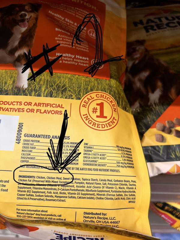 Trader joe's wholesome and outlet natural dog food formula