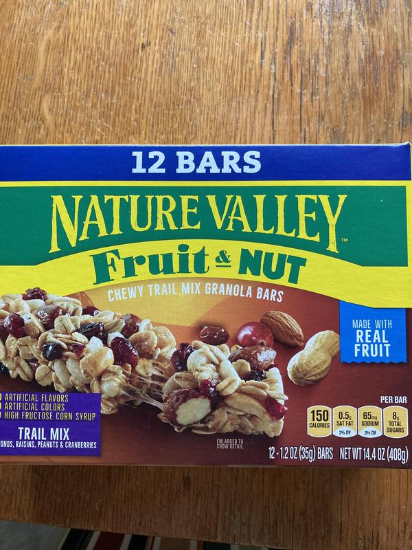 Nature Valley Granola Bar, Fruit & Nut, Trail Mix, Chewy