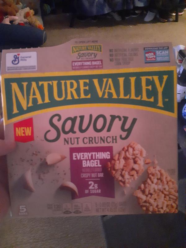 Nature Valley Everything Bagel Savory Nut Crunch Bars Bulk Lunch Box  Snacks, 5 ct / 0.89 oz - Kroger
