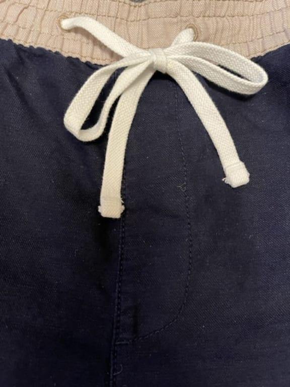 Actual Drawstring. Nothing like what is in the Nautica website photograph for this item.