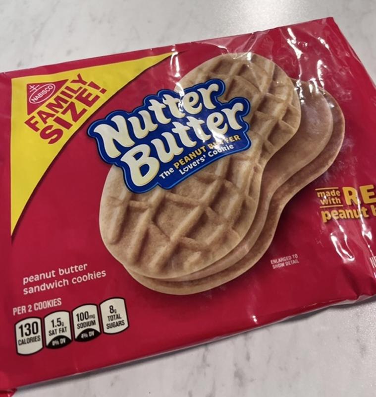 Nutter Butter Double Nutty Peanut Butter Sandwich Cookies, Family