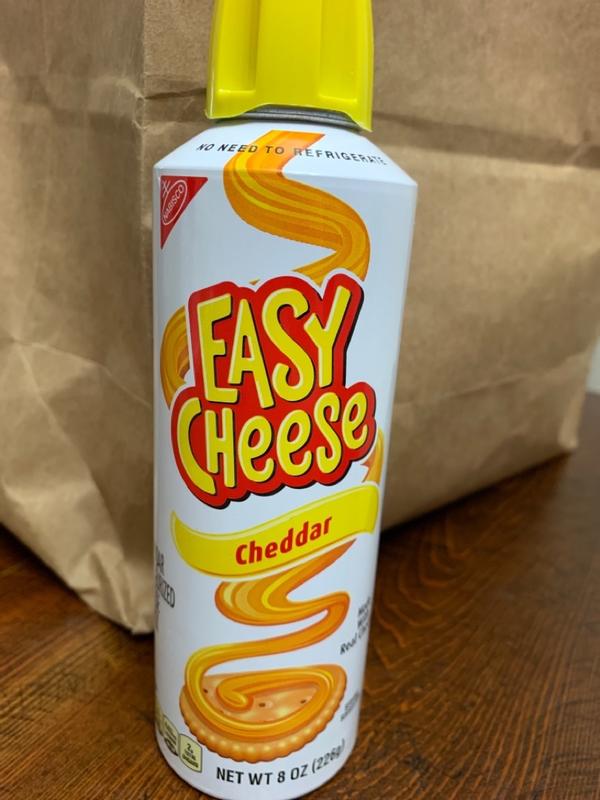 Easy Cheese Cheddar Cheese Snack, 8 Ounce Pack Of 12