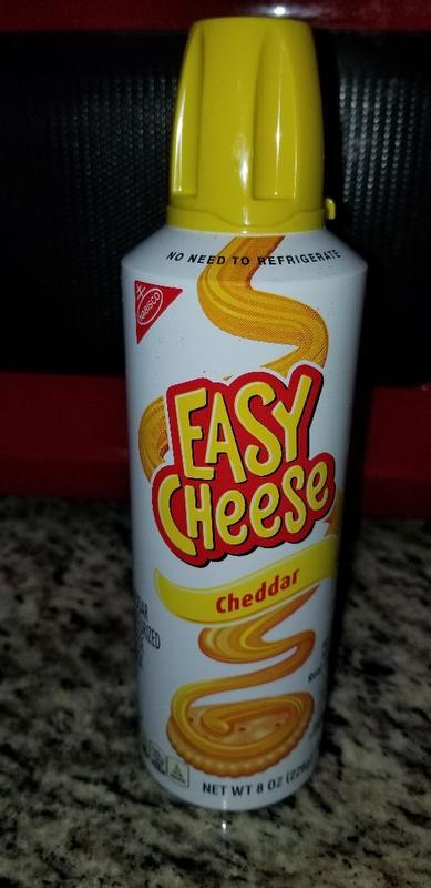 NABISCO EASY CHEESE CHEDDAR SPREADABLE NO NEED TO REFRIGERATE 3