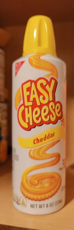 Kraft Easy Cheese Cheddar Cheese Snack, 8 Oz