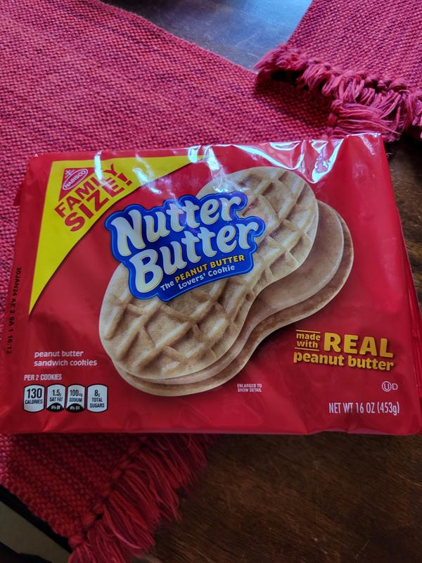 Pick 2 Nutter Butter Family Size Peanut Butter Sandwich Cookies: Double  Nutty