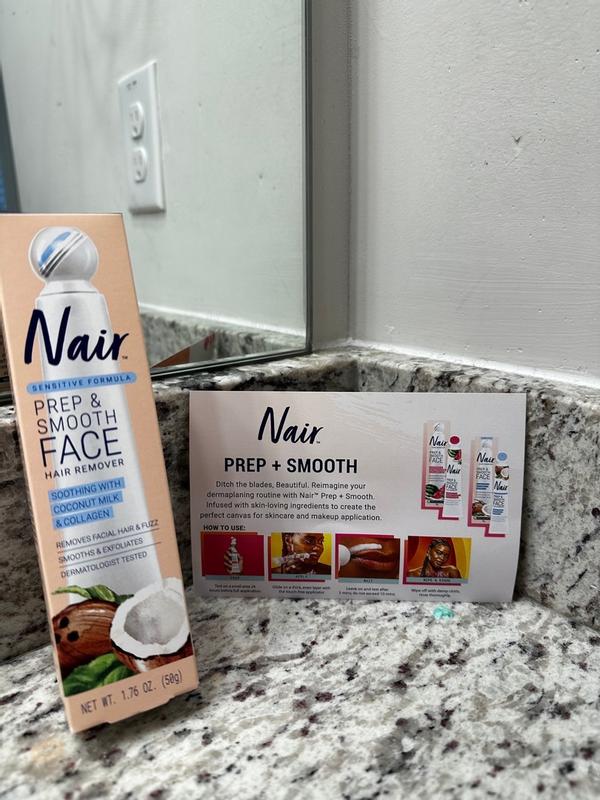 Nair Prep Smooth Face Hair Remover Sensitive Formula